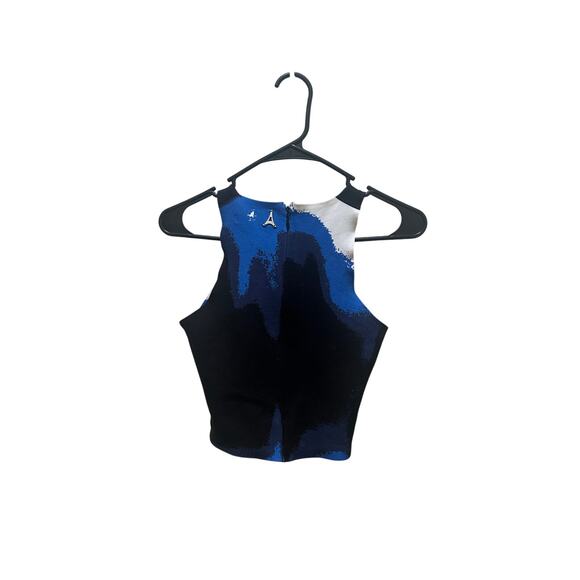 Maniere De Voir Body Print Set Sz 2 Top Sz 4 Bottoms Black Blue Nice Cond! - Picture 7 of 12